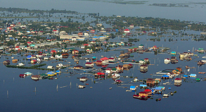Son las peores inundaciones que se recuerdan. Han afectado a más de un millón de kilómetros cuadrados. Fuente: RIA Novosti / Serguéi Mamóntov