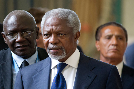 Kofi Annan, mediador enviado especial para Siria. Fuente: Reuters.