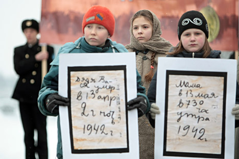Estratti dei diari di coloro che vissero l'assedio di Leningrado (Foto: Vadim Zhernov / RIA Novosti)