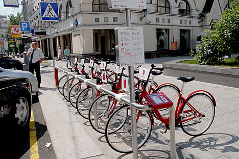 Alcune postazioni di bike sharing erano state inaugurate a Mosca a giugno 2013. Ora il servizio verrà incrementato (Foto: PhotoXPress)