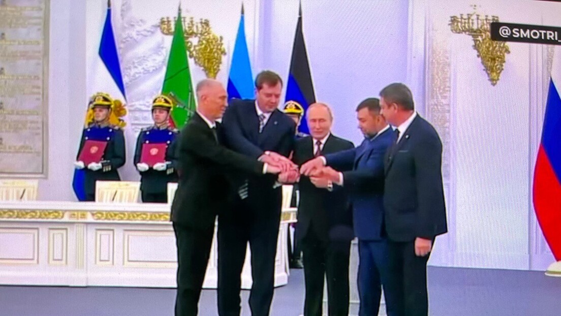 Потписан споразум о придруживању четири области Русији; Путин: Запад тражи прилику да нас нападне