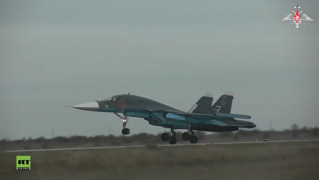 Учешће авиона "су-34" у зони специјалне војне операције у Украјини