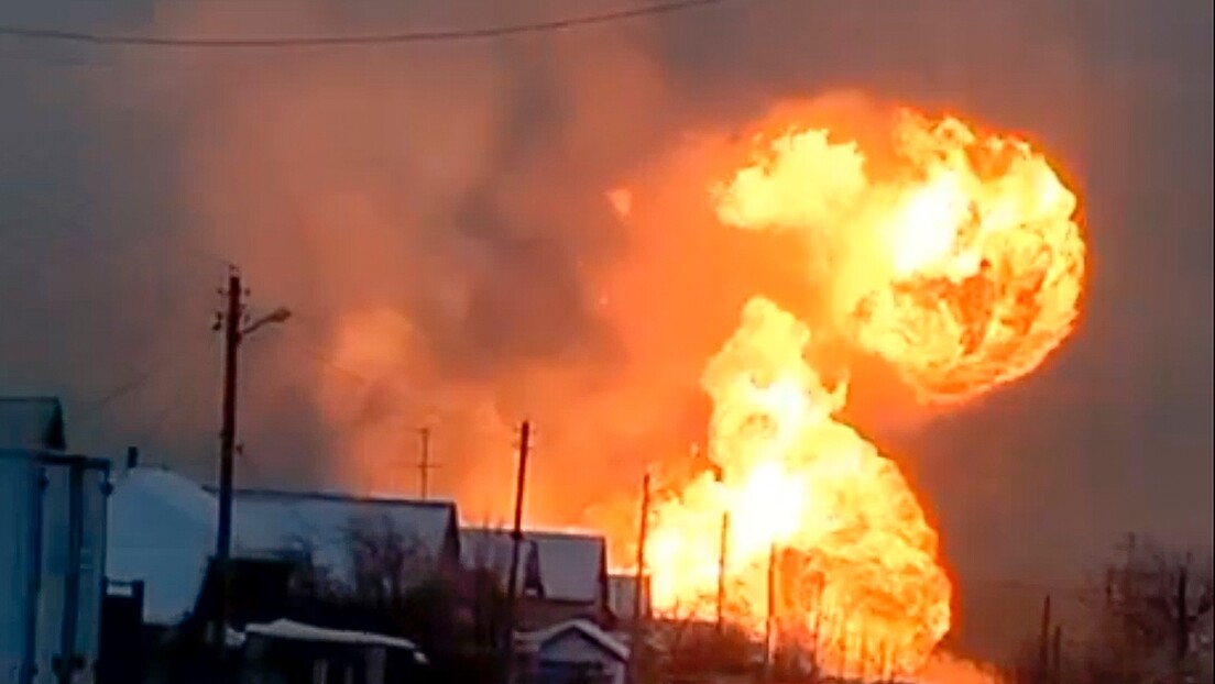 Отворени пламен достиже 50 метара висине: Експлозија на гасоводу између Литваније и Летоније (ВИДЕО)