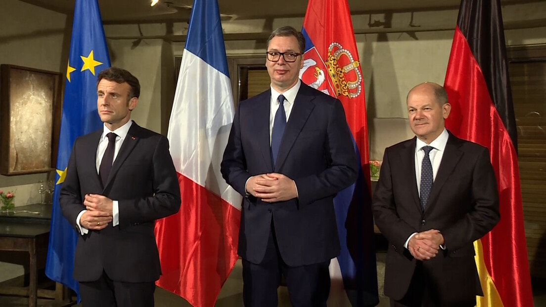 Vučić se sastao sa Makronom, Šolcom i Blinkenom