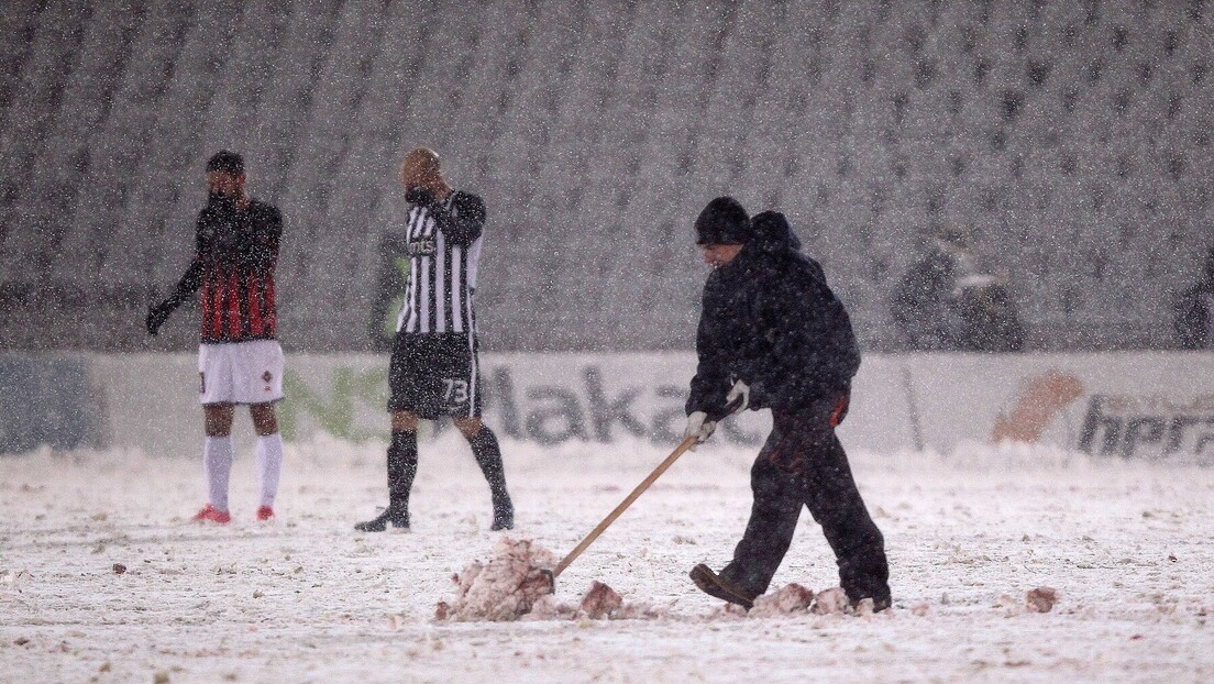 Одложено због снега у Београду - Партизан и Раднички играју у понедељак