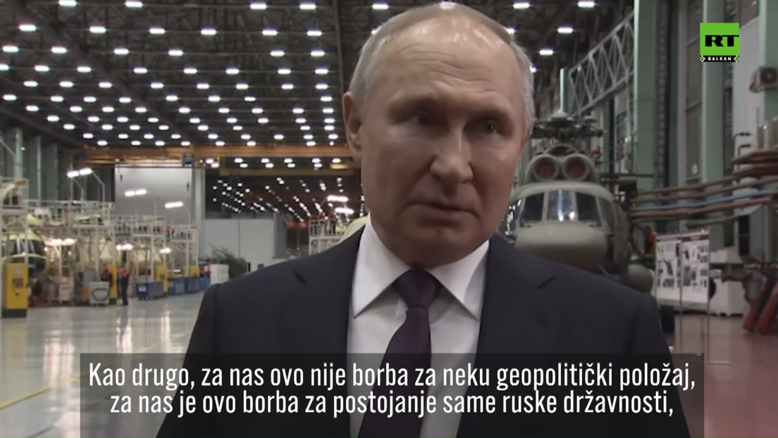 Putin u poseti fabrici aviona (VIDEO)
