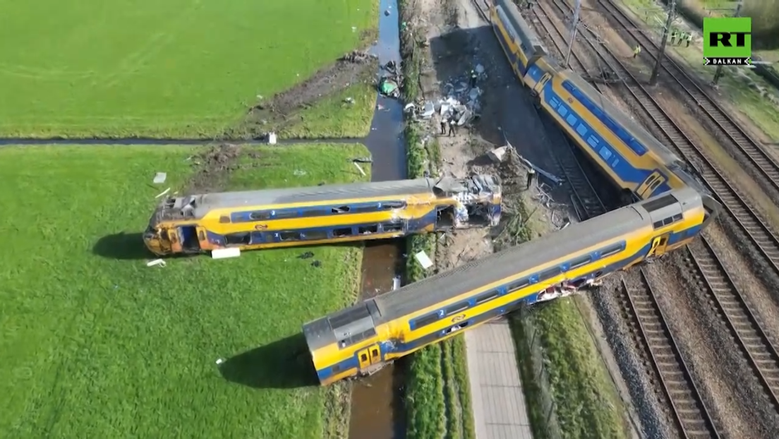 Воз искочио из шина у Холандији: Најмање једна особа страдала, више од 30 повређено