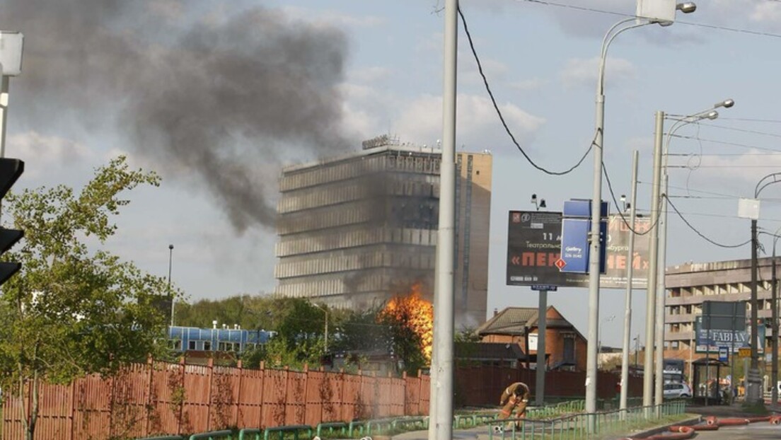 Snažna eksplozija u blizini Moskve (VIDEO)