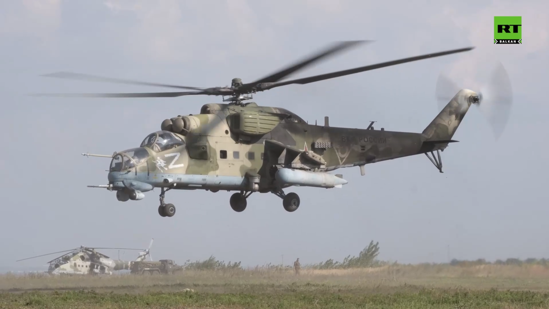 Ruski helikopteri Mi-35M uništili uporište Oružanih snaga Ukrajine kod Krasnog Limana