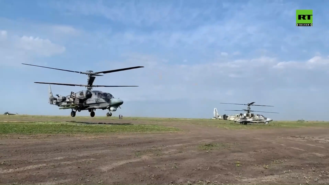 Ruski helikopteri Ka-52 i Mi-35 uništili ukrajinsko uporište kod Krasnolimanskog (VIDEO)