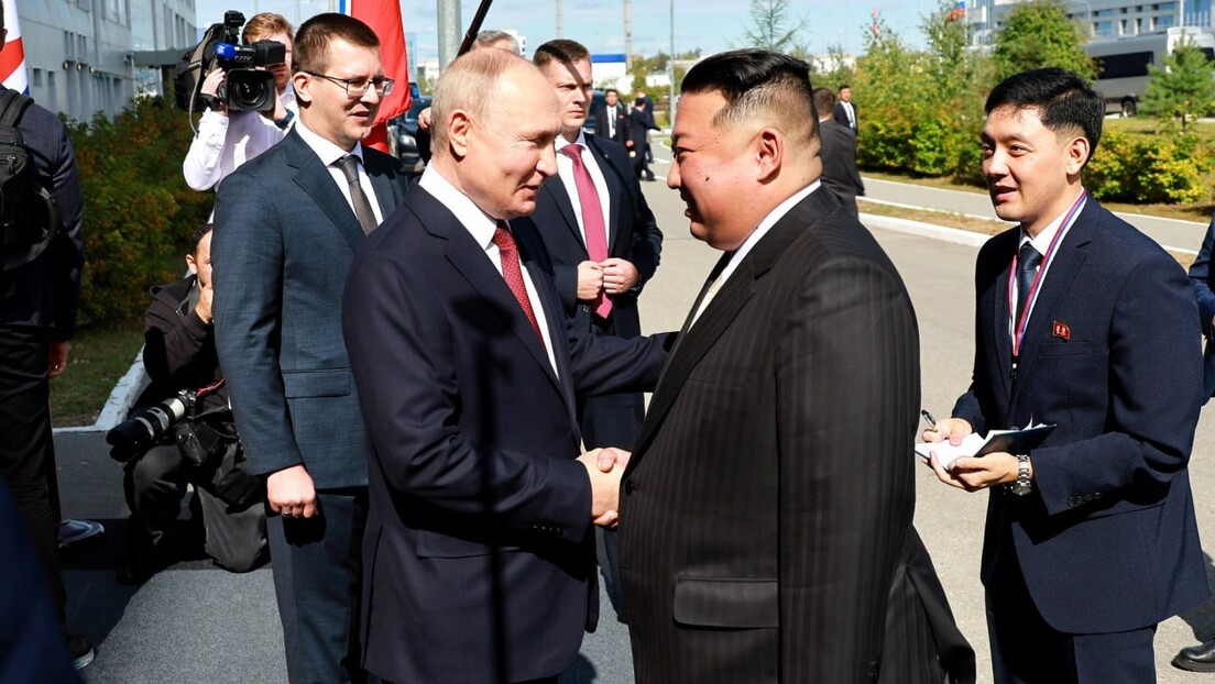 Путин и Ким Џонг Ун: Русија и Северна Кореја делују у име мира, победа над "злим силама"  (ВИДЕО)