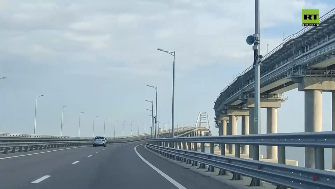 Krimski most ponovo radi: Leva kolovozna traka obnovljena pre roka