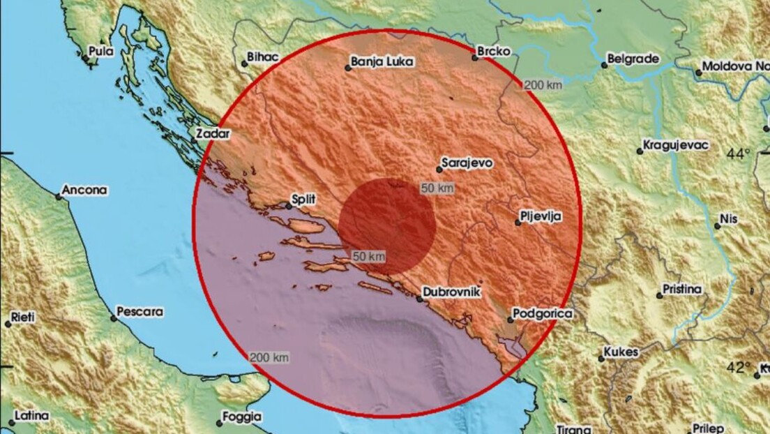 Јак земљотрес у Босни и Херцеговини