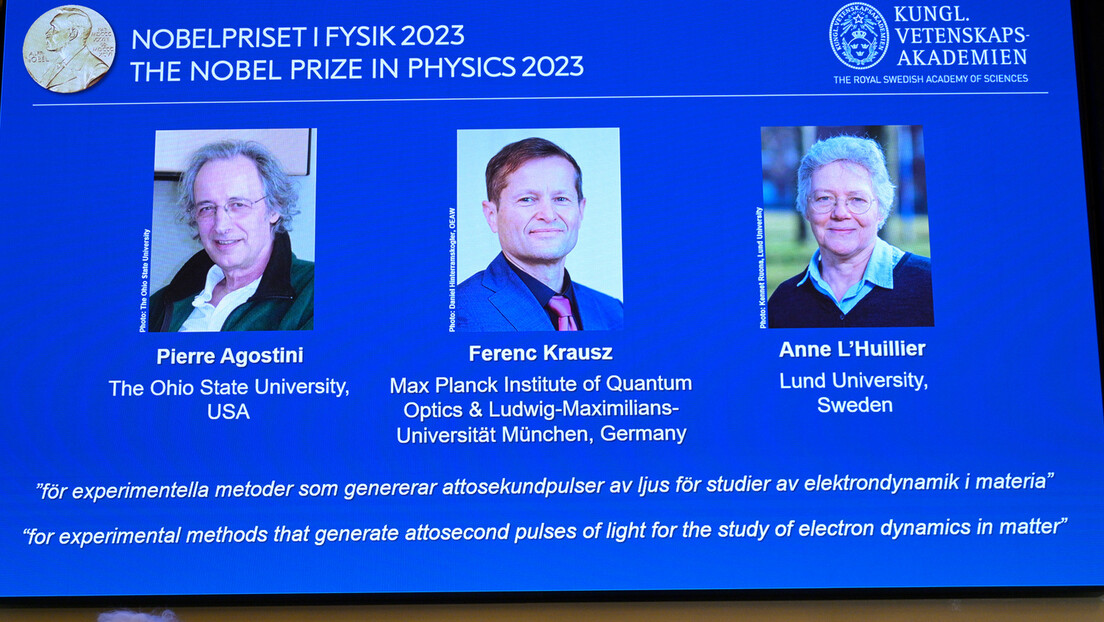 Nobelova nagrada za fiziku: Odlikovano troje naučnika za istraživanje elektrona