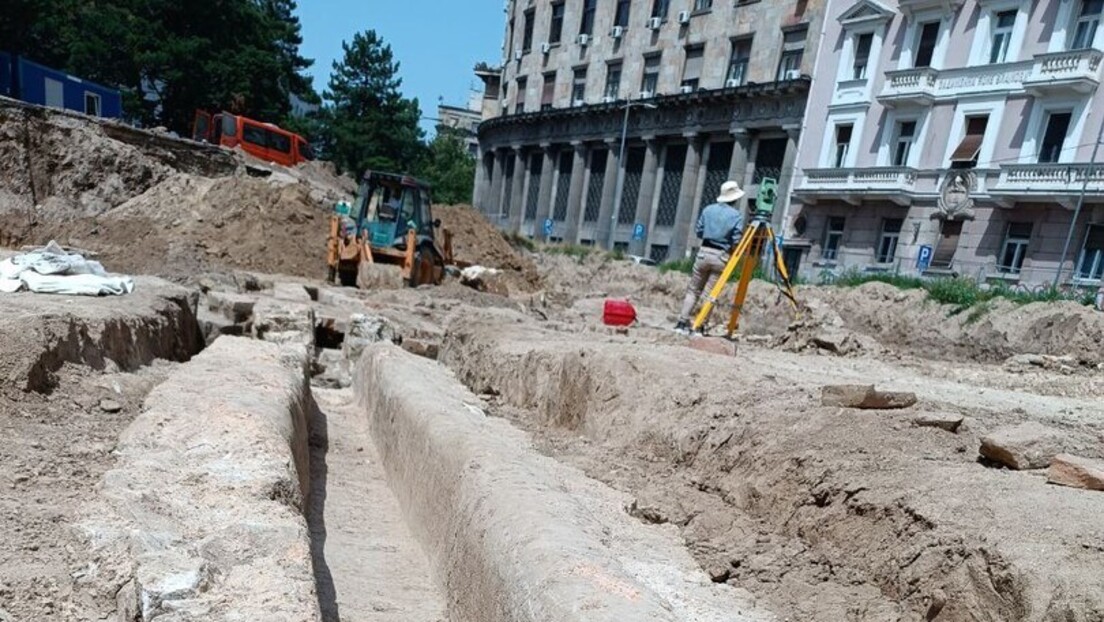 Prva moderna prezentacija nekropole i rimskog vodovoda kod Skupštine Srbije