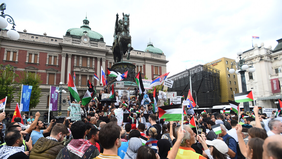 Палестина, Србија, Русија, Кина: Ко је организовао протест подршке становништву Газе?