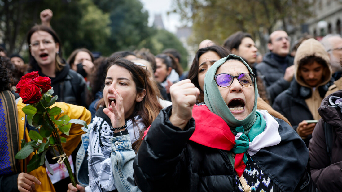 Evropa na nogama zbog podrške Gazi: Uprkos zabrani demonstranti na ulicama, hapšenja u Njujorku VIDEO