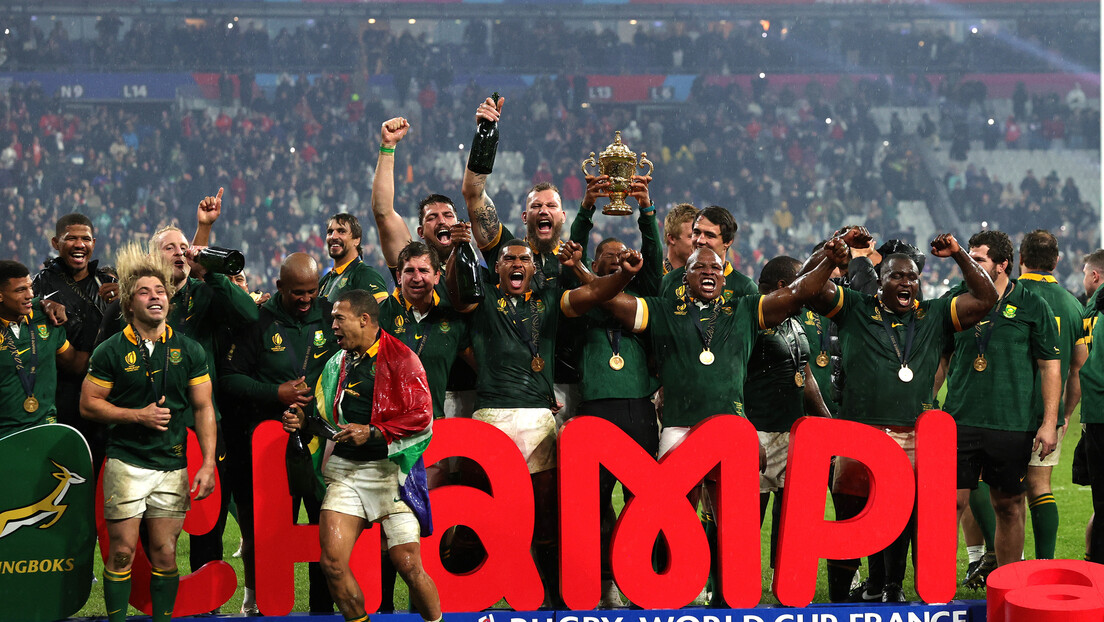 Јужна Африка је рекордни четврти пут шампион света у рагбију