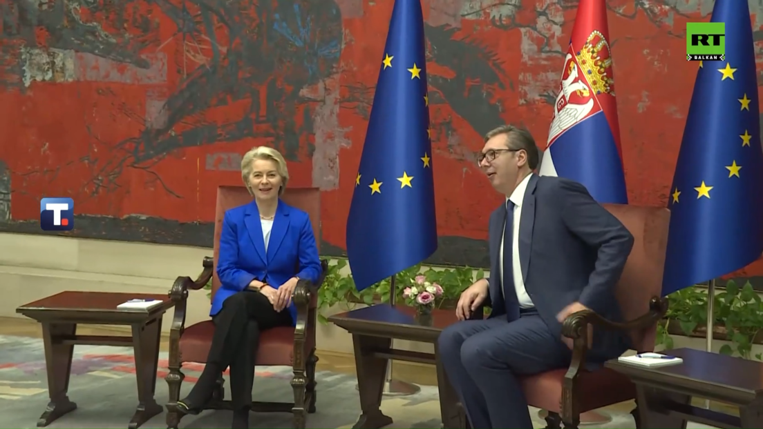 Vučić sa Fon der Lajen: KiM i neuvođenje sankcija Rusiji naše najveće prepreke ka EU