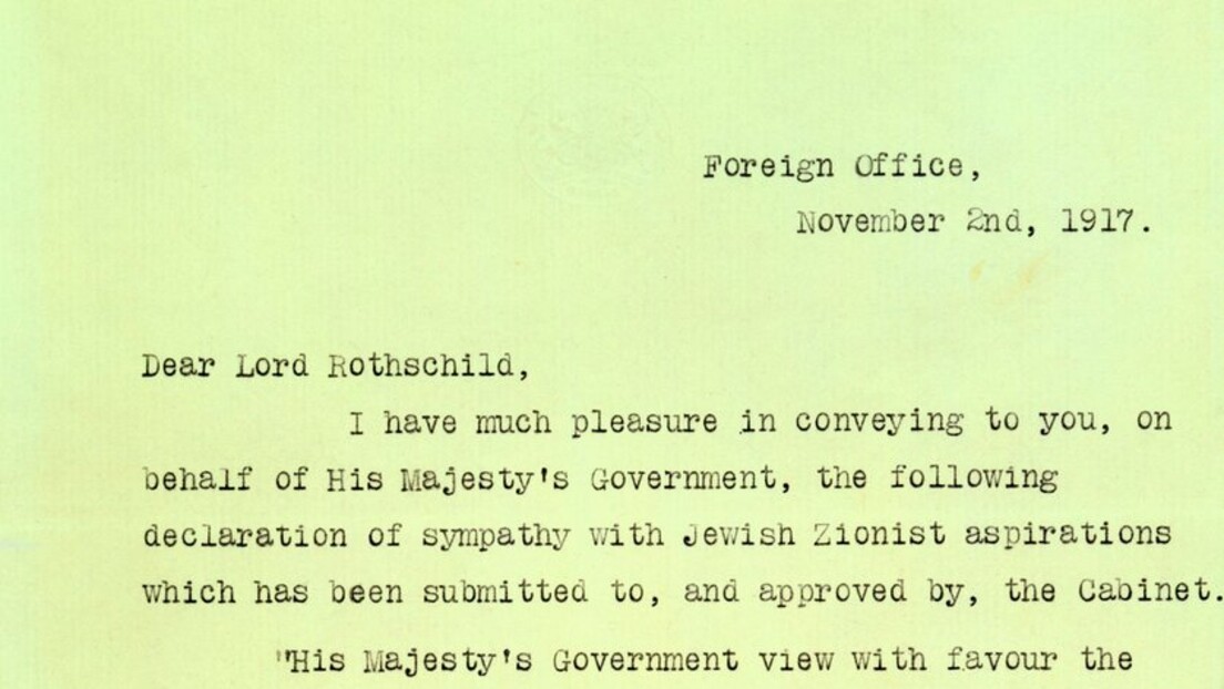 Balfurova deklaracija 1917: Kako je Britanija podržala uspostavljanje izraelske države?