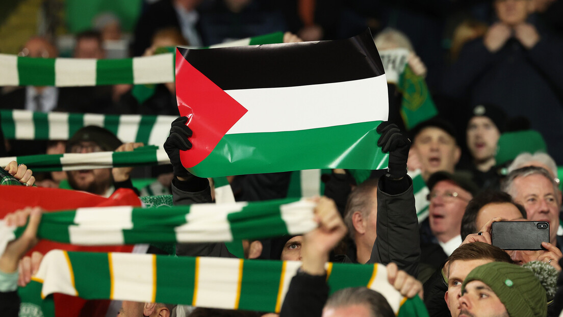 Заставе Палестине у Лиги шампиона: Селтик у рату са својим навијачима, а они им показали шта мисле