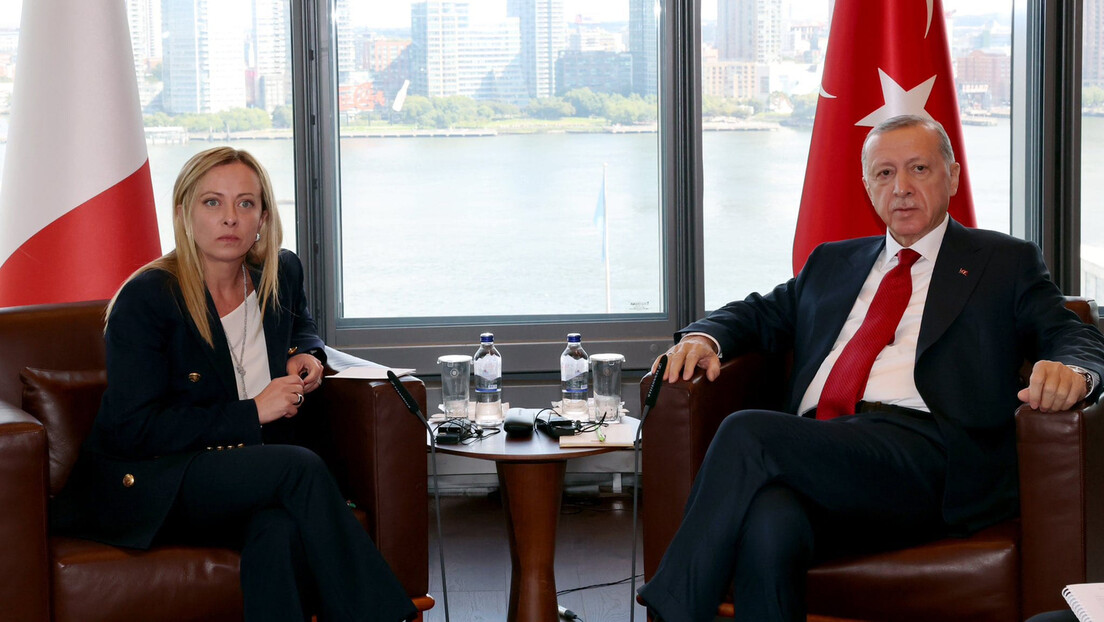 Ердоган поручио Мелони: Очекујем подршку Италије у борби за прекид ватре у Појасу Газе