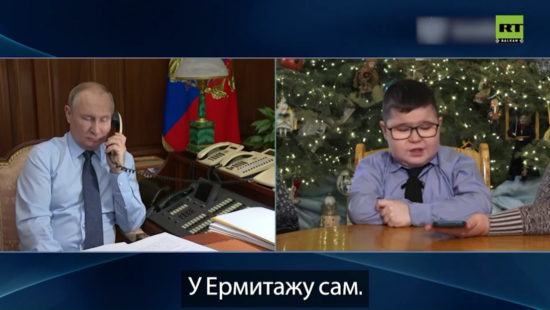 Путин испунио дечаку новогодишњу жељу: Мали Никита посетио Санкт Петербург (ВИДЕО)