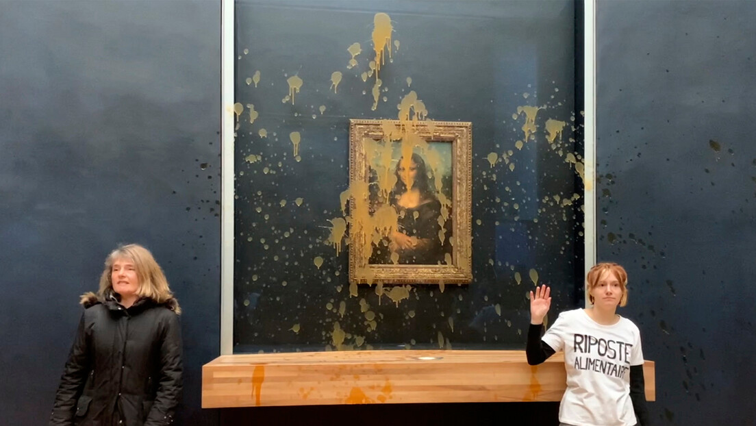 Супом гађали Мона Лизу: Нови напад климатских активиста на уметност