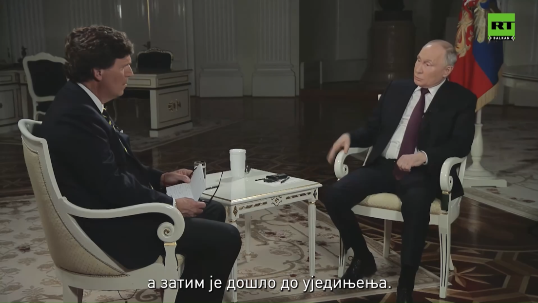 Интервју Владимира Путина Такеру Карлсону на српском језику