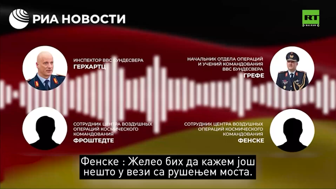 Snimak koji je raskrinkao Nemačku: Komandant ratnog vazduhoplovstva razmatra napad na Krimski most