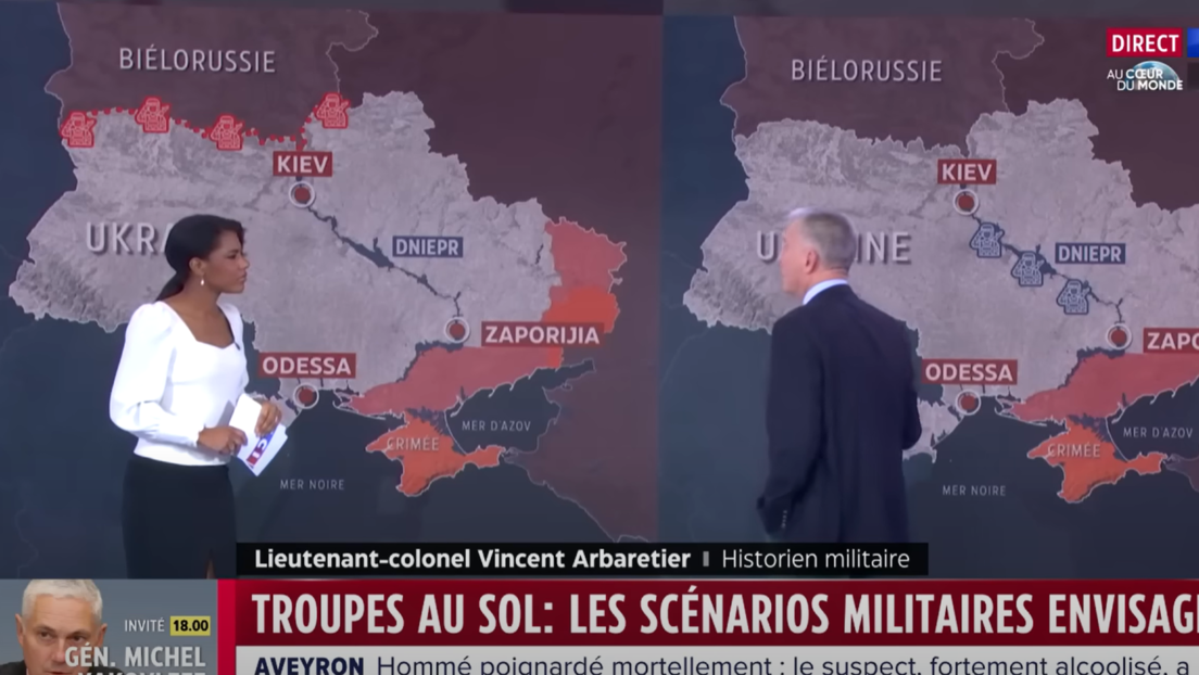 Duž Dnjepra ili na granici: Kako se na francuskoj TV razmatra slanje vojske u rat protiv Rusije