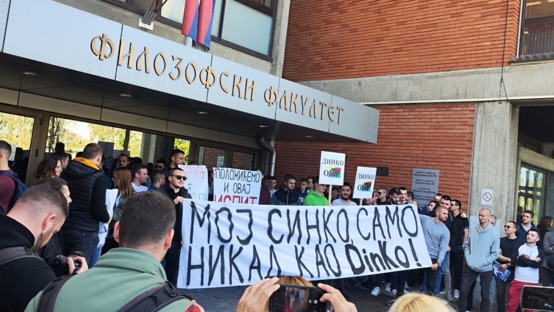 Čankom na studente: U Novom Sadu kontraprotest Gruhonjićevih pristalica
