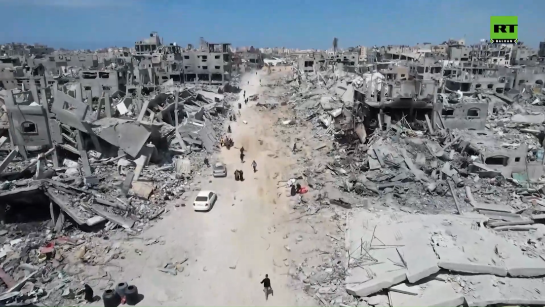Како изгледа палестински град Кан Јунис након израелских напада (ВИДЕО)