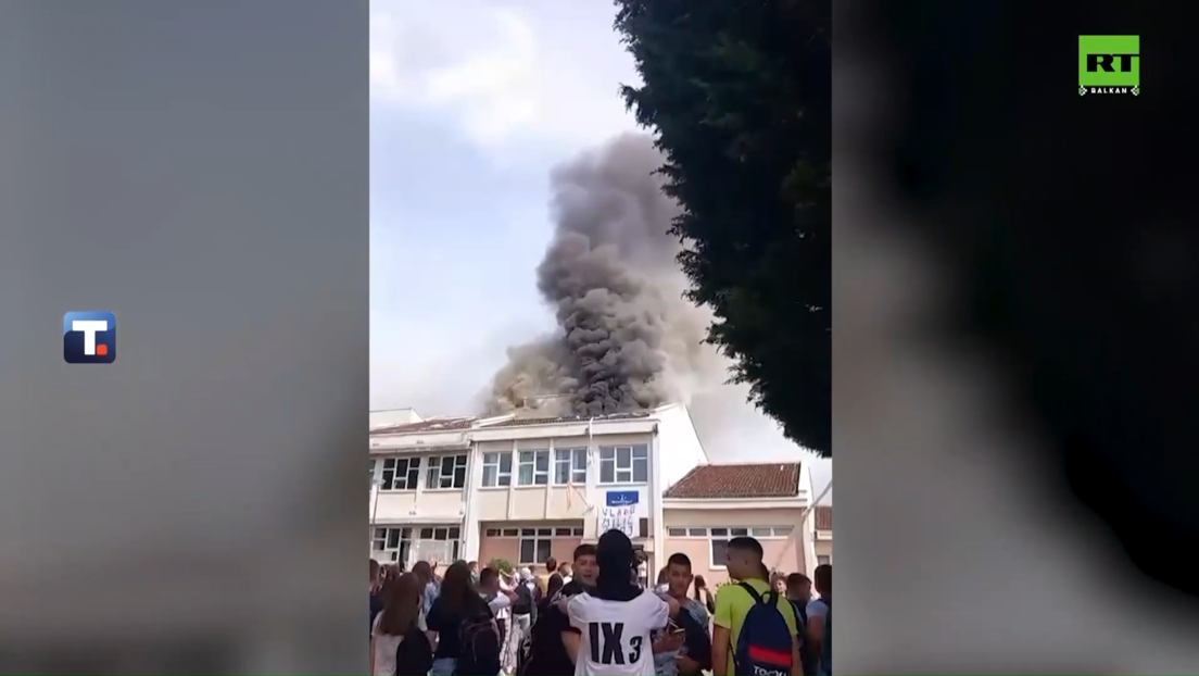 Матуранти бакљама запалили кров основне школе у Подгорици: Евакуисани ученици и запослени