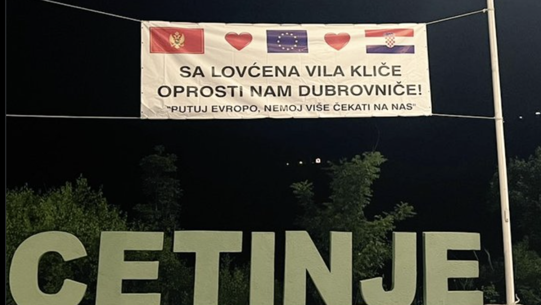 Sramna poruka osvanula na ulazu u Cetinje: "S Lovćena vila kliče, oprosti nam Dubrovniče"
