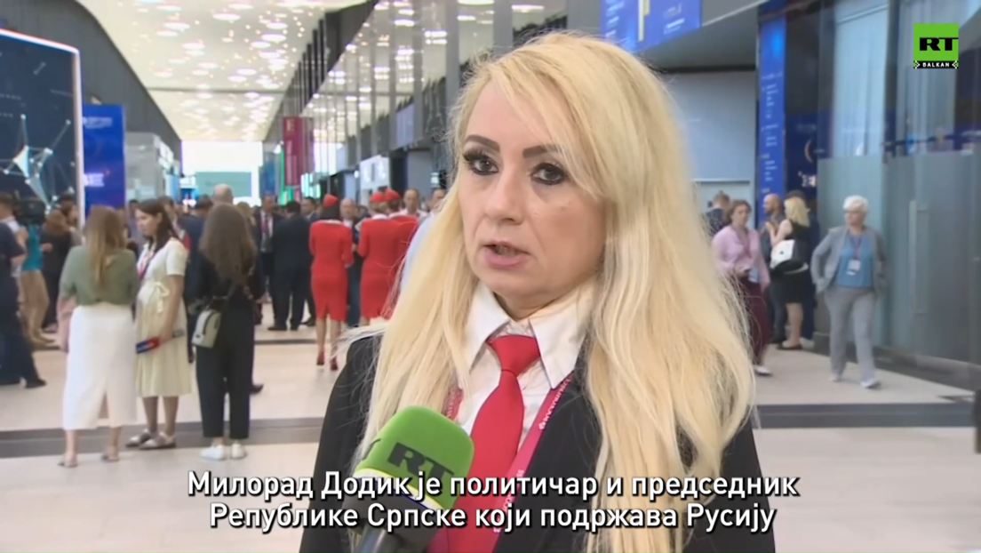 Dragana Trifković na SPIEF-u: Putin poštuje Srbe i nama to mnogo znači (VIDEO)