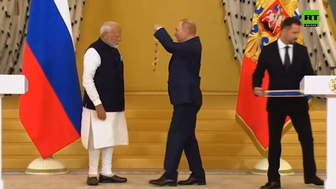 Putin odlikovao Modija ordenom Sv. Andreja Prvozvanog (VIDEO)