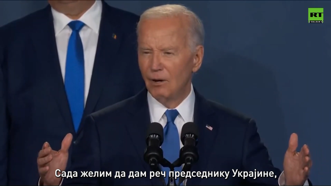 Kako je Bajden najavio Zelenskog: "Dame i gospodo, a sada predsednik Ukrajine – Putin"