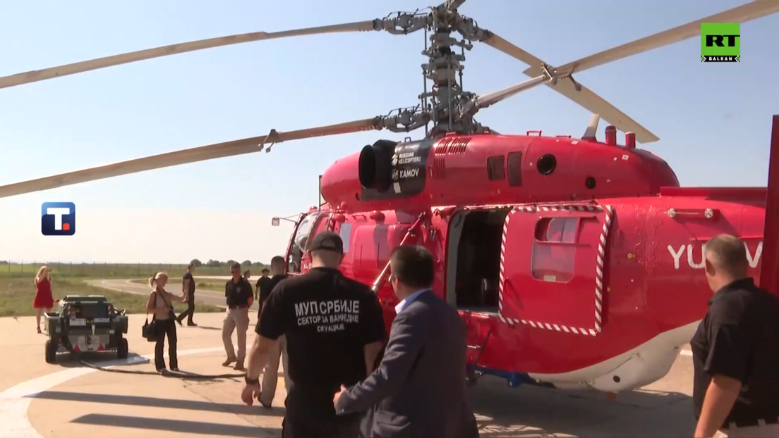Srbija poslala ruski helikopter Ka-32 u Severnu Makedoniju