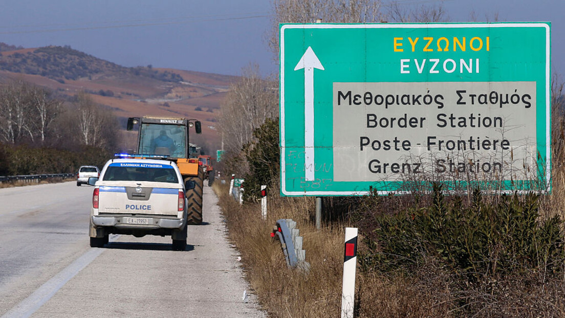 Велики пожар на грчкој граници, прелаз Евзони био затворен дуже од три сата