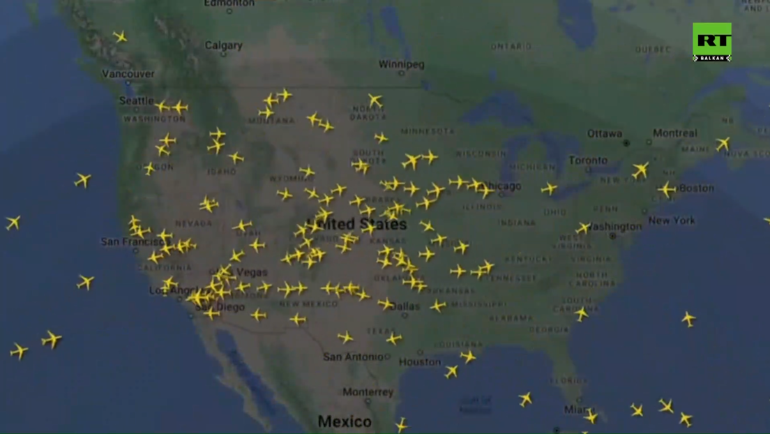 Како изгледа обустава летова у САД услед масовног компјутерског колапса (ВИДЕО)