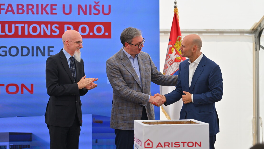 Положен камен темељац за фабрику Аристон у Нишу: Већ 2025. извоз вредан 240 милиона евра (ВИДЕО)