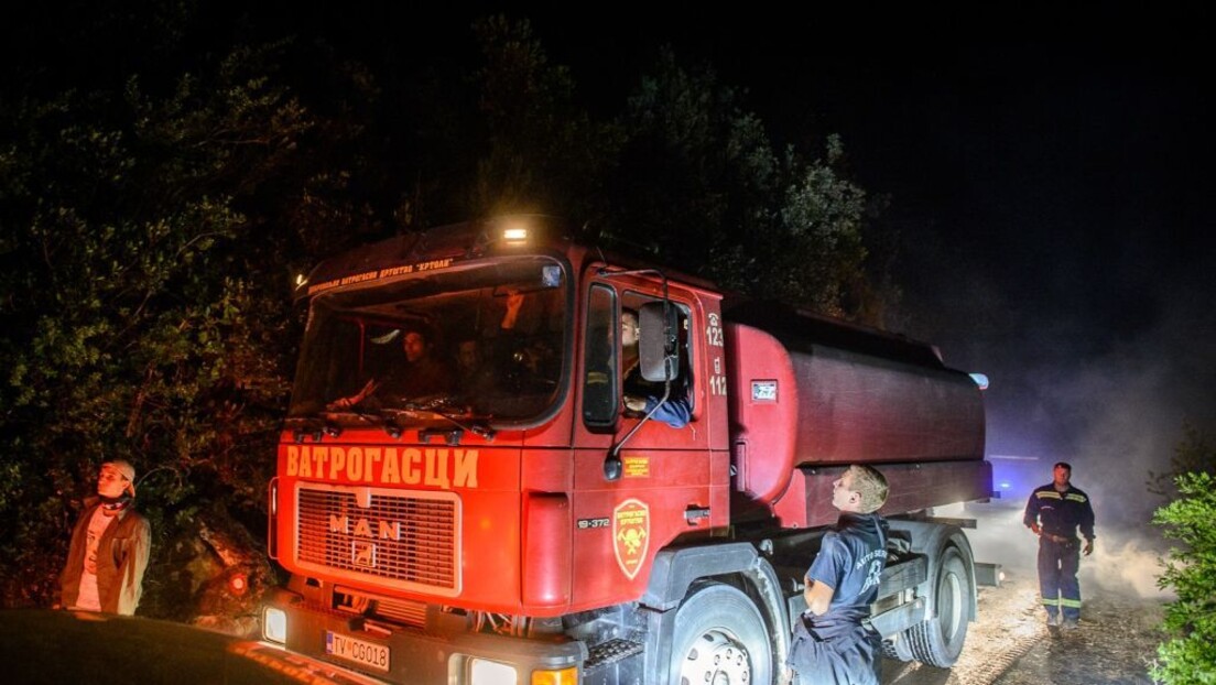 Veliki požar u Podgorici: Vatromet zapalio šumu, uhapšeni zbog podmetanja  (VIDEO)