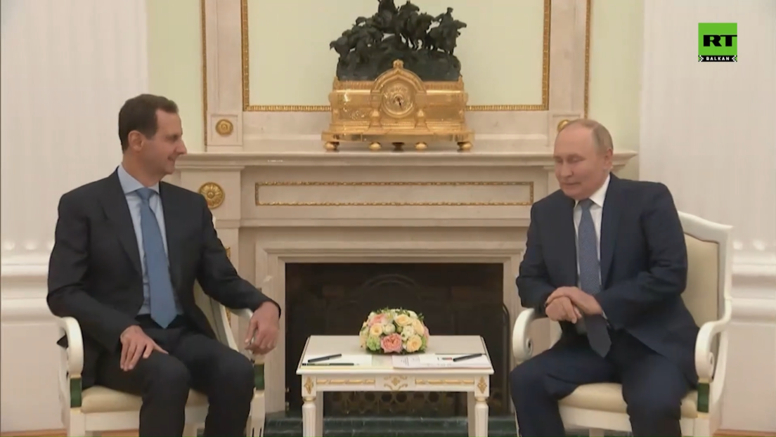 Путин са Башаром ел Асадом: Ситуација на Блиском истоку тежи погоршању