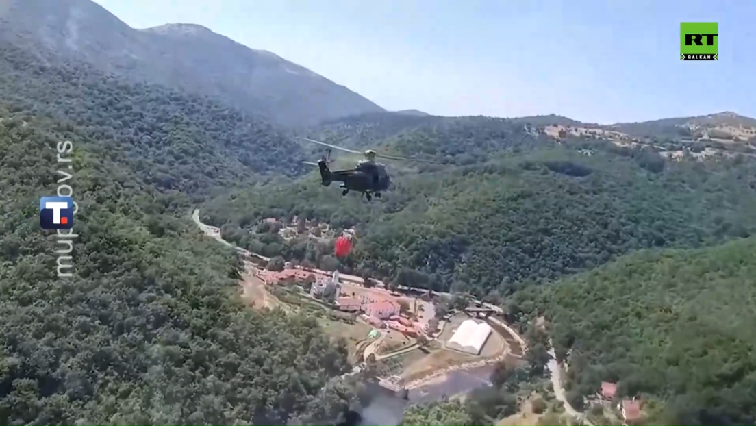 Helikopteri gase požare: Gori kod Raške, Bujanovca i Bora (VIDEO)