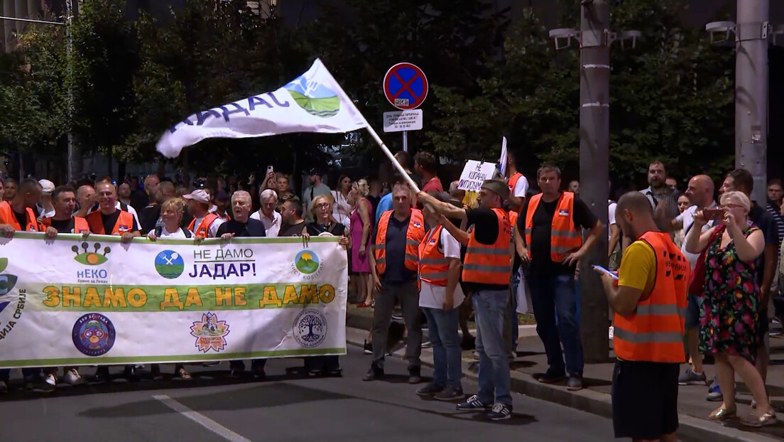 Protest protiv "Rio Tinta": Blokirani "Prokop" i Železnička stanica "Novi Beograd"