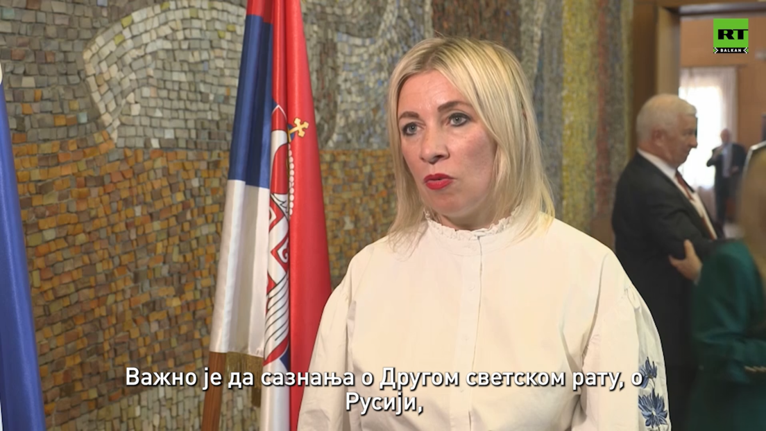 Zaharova za RT Balkan: Rođaci nacista se vraćaju na vlast, Rusija i Srbija nastavljaju dela predaka