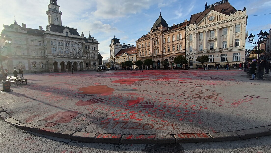 Новосађани поново протестовали због трагедије; Организатори се сукобили са "Чистоћом"