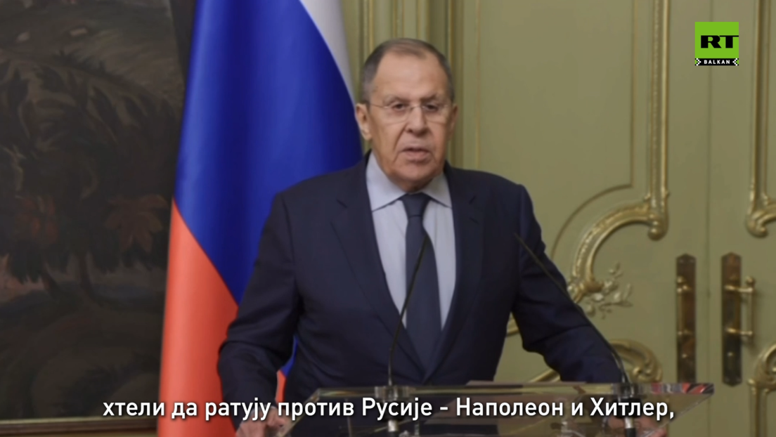 Lavrov: Napoleon i Hitler su hteli da osvoje Rusiju, sada i Makron preti