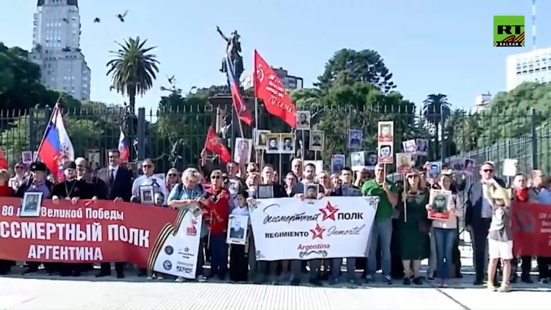 "Besmrtni puk" širom sveta: U Argentini se pridružili i Srbi (VIDEO)